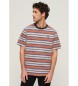 Superdry Relaxed fit grey striped T-shirt