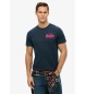 Superdry Vintage-T-Shirt in Marineblau