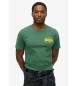 Superdry Grnes besticktes Vintage-T-Shirt