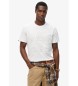 Superdry T-shirt Workwear de corte descontraído com relevo branco