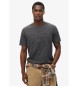 Superdry T-shirt de corte descontrado com relevo Workwear preto