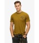 Superdry Copper Label mustard relaxed fit t-shirt