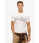 Superdry T-shirt Heritage com logótipo Vintage branco