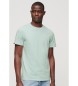 Superdry T-shirt verde girocollo fiammata