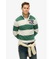 Superdry Vintage atletski polo zelena, bela