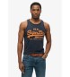Superdry Vintage Cali navy logo tank top