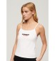Superdry T-shirt with Sportswear logo in white