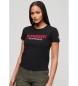 Superdry T-shirt com logótipo Sportswear, preto