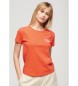 Superdry T-Shirt mit orangefarbenem Sportswear-Logo
