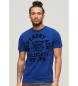 Superdry T-shirt Field Athletic azul-marinho