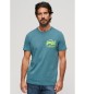 Superdry Fluor T-shirt with blue Vintage logo