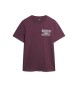 Superdry Athletic College grafisch t-shirt paars