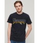 Superdry Sort grafisk t-shirt med rockband