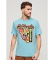 Superdry Neon Travel T-shirt blauw