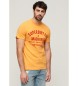 Superdry T-shirt graphique floqu jaune Workwear