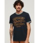 Superdry T-shirt gráfica Ringer Workwear azul-marinho