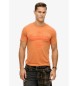 Superdry Workwear orangefarbenes gewaschenes T-Shirt in lockerer Passform