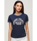 Superdry T-shirt Ringer Athletic Essentials marine