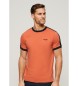 Superdry T-shirt a maniche corte con logo arancione retrò essenziale