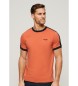 Superdry T-shirt rtro  manches courtes avec logo Essentiel orange