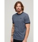 Superdry Ringer T-shirt med logo Essential blue