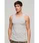 Superdry T-shirt sans manches avec logo Essential grey