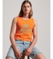 Superdry Camiseta sin mangas Vintage Venue Neon naranja