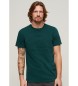 Superdry T-shirt vintage com logótipo verde em relevo