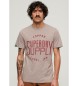 Superdry Workwear-T-Shirt aus der beigen Copper Label-Reihe