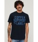 Superdry Arbejdstøjs-T-shirt fra Copper Labels navy-serie
