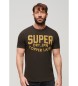 Superdry Delovna majica iz serije Copper Label rjave barve