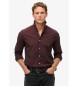 Superdry Burgundy long sleeve casual shirt