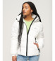 Superdry Spirit Sports Hooded Quilted Jacket white