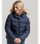 Superdry Quilted Jacket Short navy