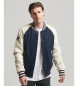 Superdry College Varsity navy bomber jacket