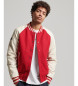 Superdry Casaco Varsity Bomber para universitários vermelho