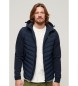 Superdry Storm Quilted Hybrid Jacket navy