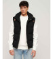 Superdry Hooded quilted waistcoat Everest black