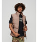 Superdry Gilet trapuntato sportivo marrone