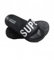 Superdry Code Core pool flip flops black