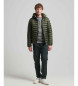 Superdry Fuji Sport Hooded Quilted Jacket green