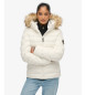 Superdry Chaqueta Acolchada Fuji Faux Fur blanco
