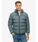 Superdry Sports Quilted Jacket greenish blue