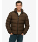 Superdry Quiltad sportjacka brun