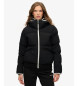 Superdry Giacca da sci con cappuccio nera Superdry Giacca da sci con cappuccio nera