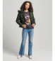 Superdry Giacca corta intermedia verde con cappuccio