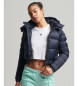 Superdry Kurze Kapuzenjacke Fuji navy