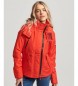 Superdry Mountain Windbreaker-jakke med hætte rød