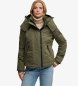 Superdry Veste Coupe-Vent Arctique MF avec Capuche verte