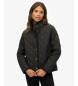 Superdry Schwarze gefütterte Estate Country-Jacke